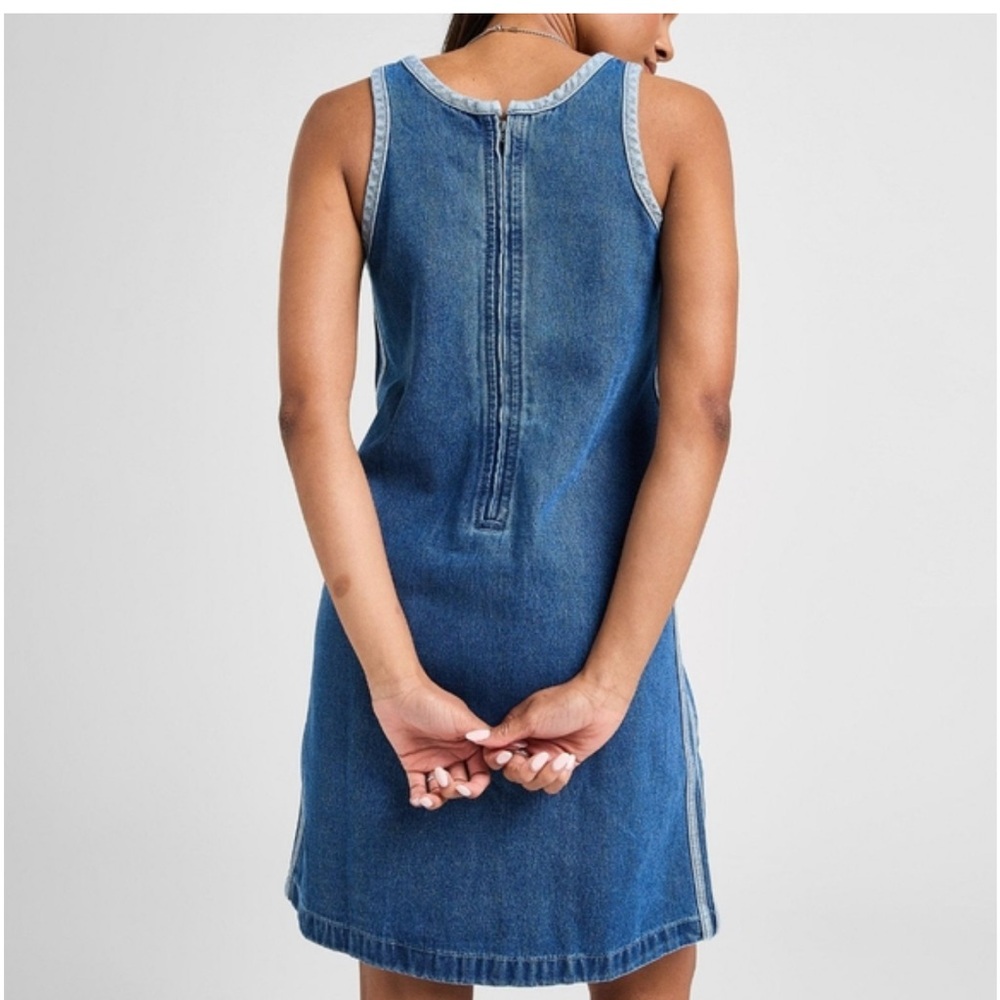 adidas Originals Blue Denim Mini Dress